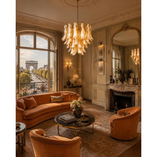 Italian Murano Chandeliers, 1970s, Set of 2 For Sale - Image 13 of 15