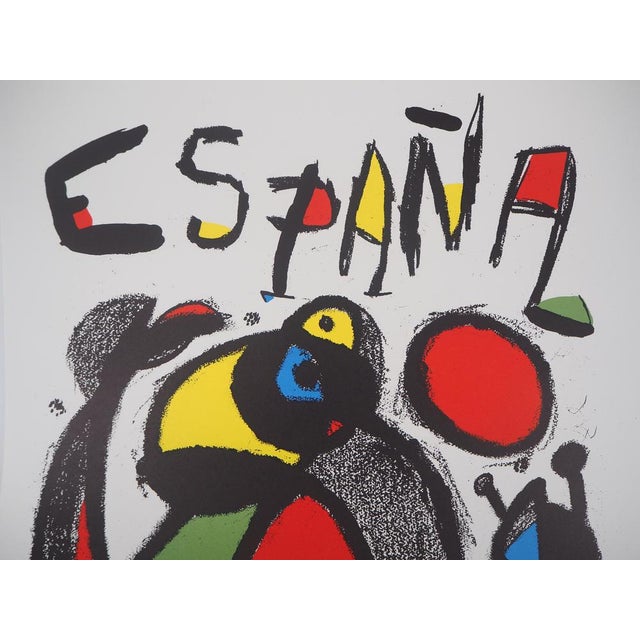 Joan Miro, España, Copa del Mundo, 1982, Original Signed Lithograph For Sale - Image 5 of 9