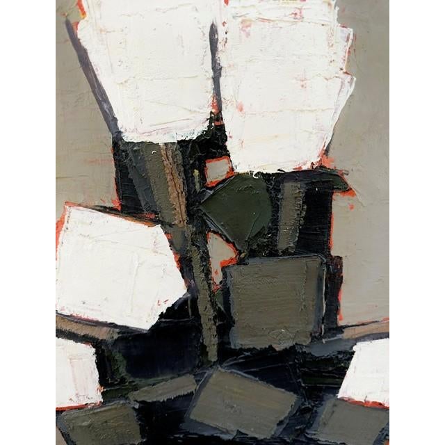 Floral #1 and Floral #2 Oil Paintings by David Warren Gibson For Sale - Image 12 of 14