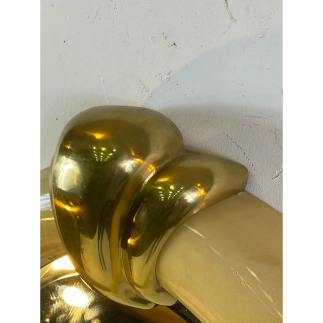 1970s Karl Springer Goatskin & Brass Mirror For Sale In Philadelphia - Image 6 of 10