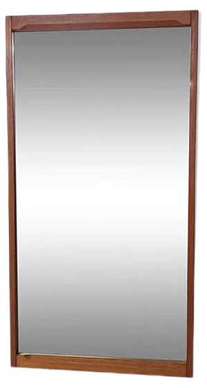 Teak Mirror by Aksel Kjersgaard, Denmark, 1960s