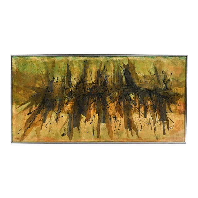 Ink and Tissue Paper Collage by Unknown Artist (1978) For Sale