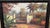 Mid-Century Modern Mid 20th Century Framed Tropical Courtyard Oil Painting | Ornate Carved Wood Frame For Sale - Image 3 of 4