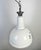 Metal Large British Industrial White Enamel Factory Pendant Lamp from Benjamin, 1960s For Sale - Image 7 of 18