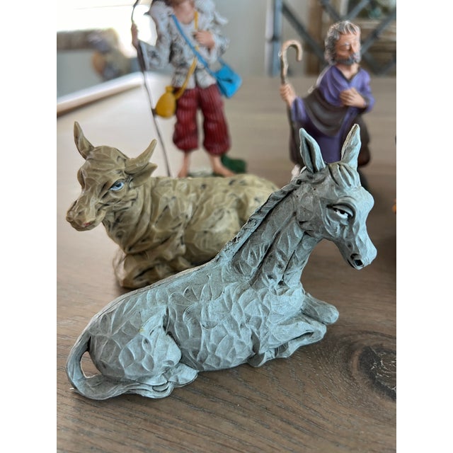Vintage Fontanini Style Nativity Set - 11 Pieces For Sale - Image 4 of 11