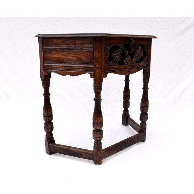 Early 20th Century Feudal Oak Jamestown Lounge Co. Console Table Chairish