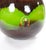 Mid-Century West German Glazed Porcelain Vase Red, Green & Brown 8.5" Tall For Sale - Image 10 of 11