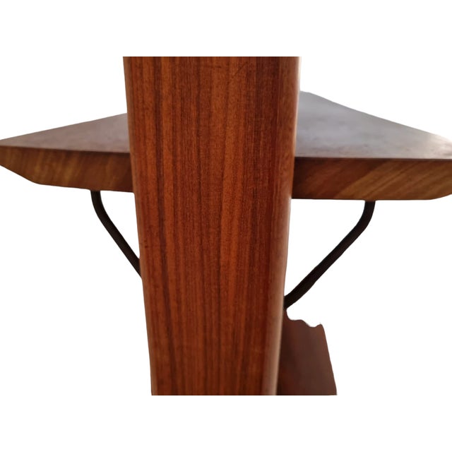 Brown Small Walnut and Brass Wall Unit with Desk Function by William Watting for Fristho For Sale - Image 8 of 14