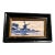 Framed Antique Nordic Delft Blue Ceramic Tile, Stamped, Hand Painted & Signed For Sale