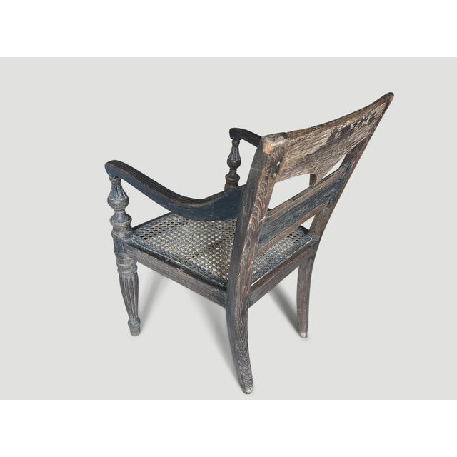 Rare Antique Raffles Arm Chair For Sale - Image 4 of 6