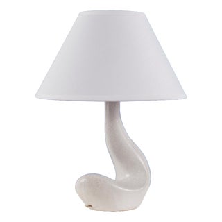 French Free-Form Ceramic Lamp, France, 1950 For Sale