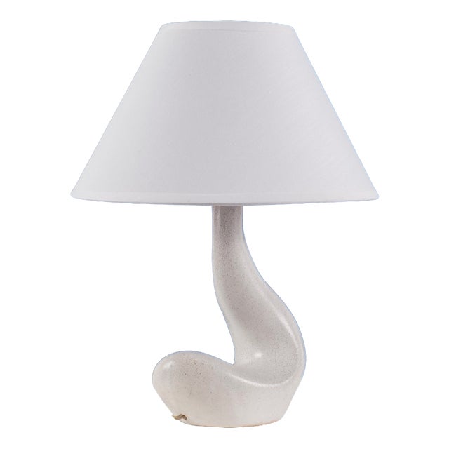 French Free-Form Ceramic Lamp, France, 1950 For Sale