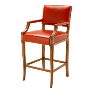 Jerry Pair Leather Upholstered & Rift Oak Lair Barstool From the Madeline Stuart Collection