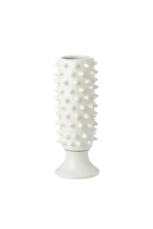 Vinci Pine Cone White Ceramic Vase