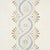 Contemporary Schumacher Leonidis Stripe Wallpaper In Blue For Sale - Image 3 of 6