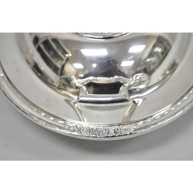 Mid 20th Century Mid 20th Century International Silver Co "Camille" Silver Plated Covered Vegetable Serving Dish For Sale - Image 5 of 13