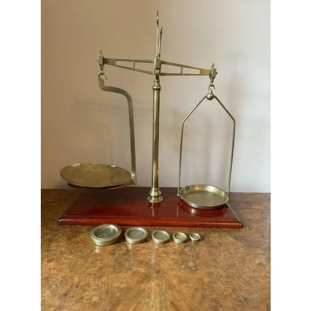 Late 19th Century Large Antique Victorian Scales by Parnall & Sons of Bristol, 1880 For Sale - Image 5 of 5