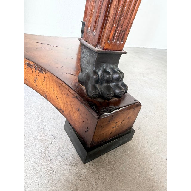 Neoclassical Theodore Alexander Neoclassical Style Carved Mahogany Plant Stands – A Pair For Sale - Image 3 of 12