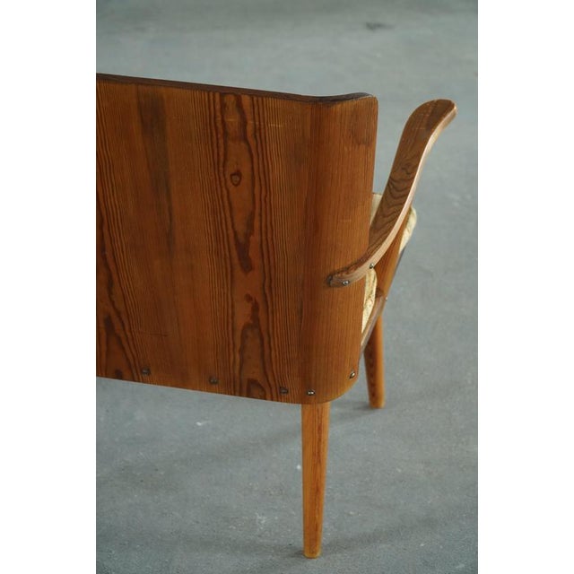 Swedish Fur and Pine Bench by Göran Malmvall for Karl Andersson & Söner, 1950s For Sale - Image 11 of 18