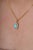 Not Yet Made - Made To Order Art Deco Cabochon Oval Turquoise Diamond Halo Pendant in 14k Yellow Gold For Sale - Image 5 of 13