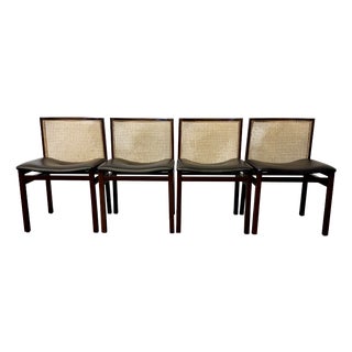 Vintage Chairs by Tito Agnoli for La Linea, 1957, Set of 4 For Sale