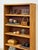 Vintage MCM Light Oak Bookshelf, Five Shelf With Rounded Edges, Rustic Bookcase For Sale - Image 10 of 13