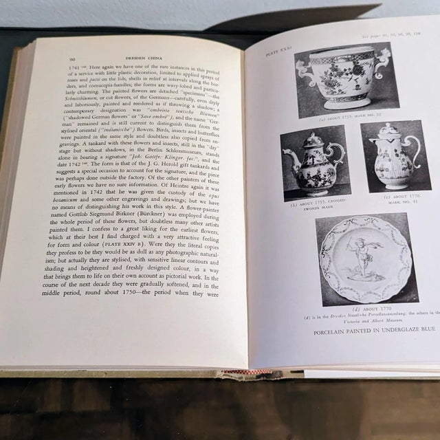 1950s Original 1946 Dresden China Book by William Honey For Sale - Image 5 of 8