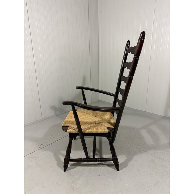 Brutalist Rustic High Ladder Back Armchair, 1960s For Sale - Image 16 of 18