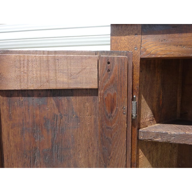 Antique Louis XIII Oak Corner Cabinet For Sale - Image 12 of 18