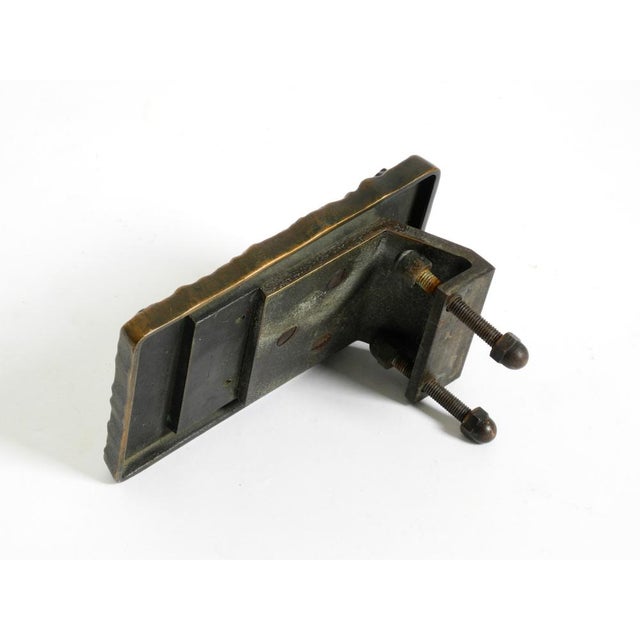 Large Brutalist Bronze Push Handle from Alpan, Germany, 1970s For Sale - Image 10 of 16