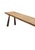 Solid Teak Wood Bench With Hand-Hewn Detailing and Sculptural Leg Form For Sale - Image 6 of 7