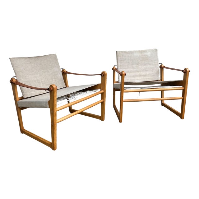 Cicada Safari Chairs by Bengt Ruda for Ikea, Sweden, 1970s, Set of 2 For Sale