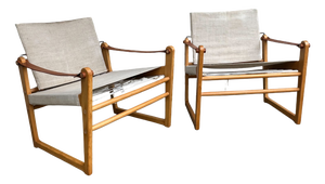 Cicada Safari Chairs by Bengt Ruda for Ikea, Sweden, 1970s, Set of 2
