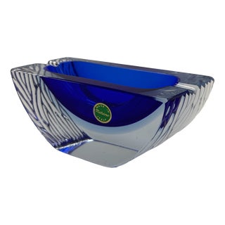 Blue Murano Glass Ashtray, Italy, 1960s For Sale