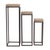 Industrial Wood & Metal Pedestals - Set of 3 For Sale - Image 3 of 7