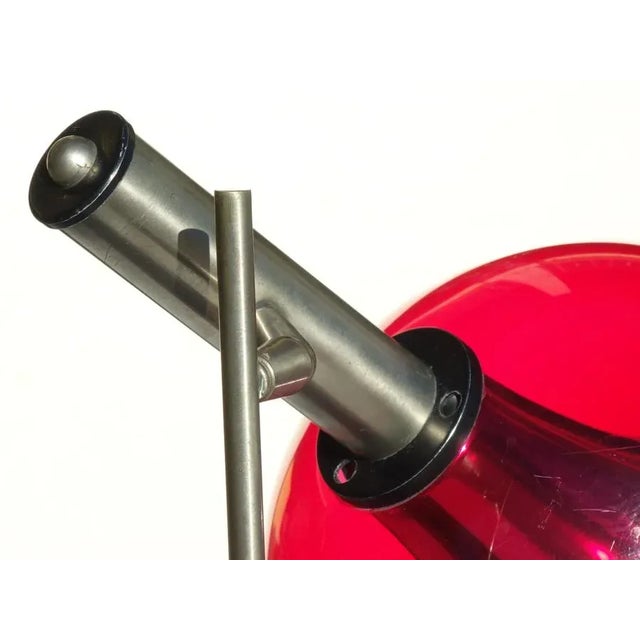 Red Table Lamp from Lamter, 1950s For Sale - Image 8 of 9