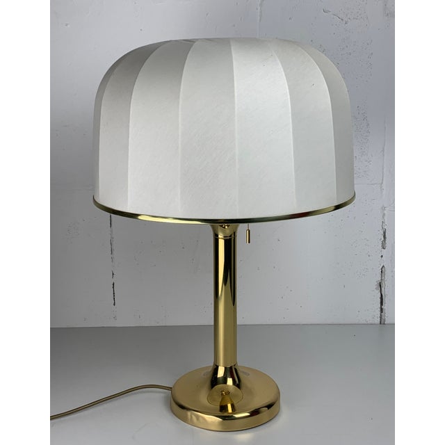 Mid-Century Hollywood Regency Brass Mushroom Table Lamp, Vienna, Austria, 1960s For Sale - Image 9 of 18