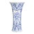 Antique 19th Century Dutch Delft Faience Floral Vase For Sale