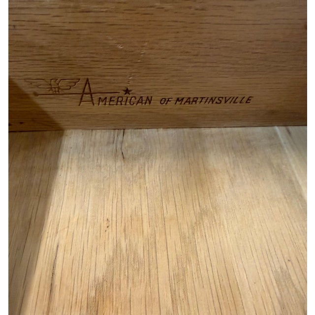 Mid-Century Modern American of Martinsville Accord Walnut Nightstands - Set of 2 For Sale - Image 10 of 10