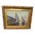 Vintage Original Evgeny Expressionism Nautical Sail Boat Oil Painting on Canvas For Sale