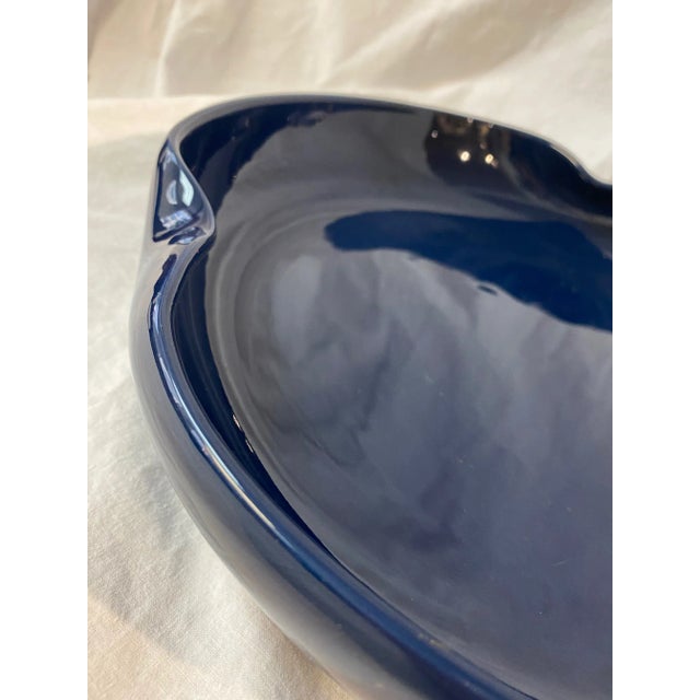 Ceramic 1980s Blue Glazed China Bowl For Sale - Image 7 of 12