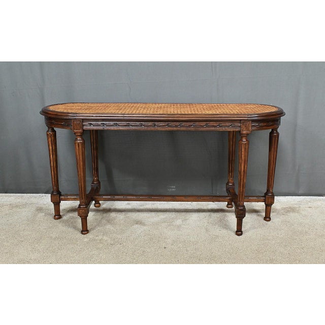 Louis XVI Style Walnut Piano Bench For Sale - Image 6 of 12