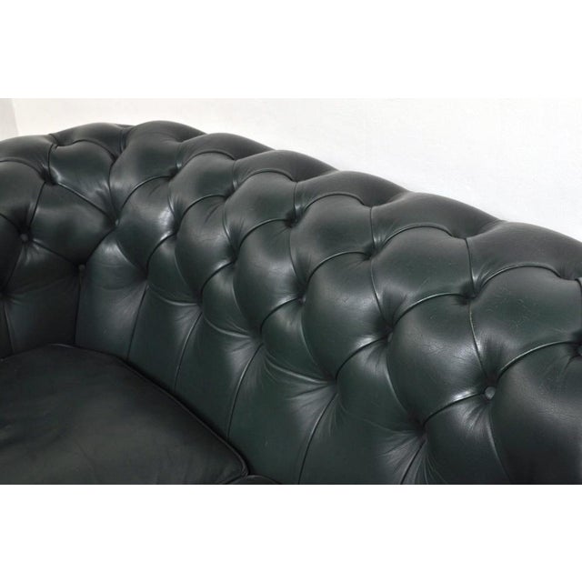 Animal Skin Vintage Chesterfield 2-Seater Sofa, 1970s For Sale - Image 7 of 13