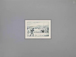 Paul Emile Colin, Toulon, Ink & Watercolor, Mid-20th Century