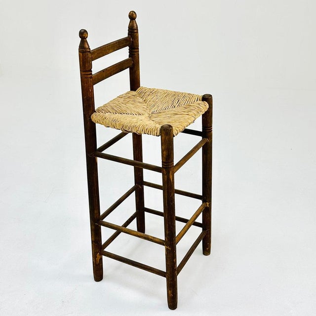 Mid-Century Italian Wicker Bar Stools, 1960s For Sale - Image 11 of 11