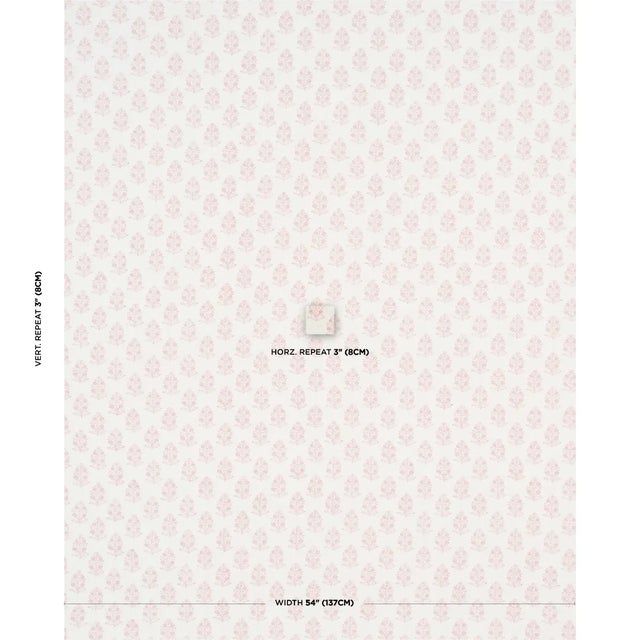 Petite bunches of stylized flowers are meticulously block printed by hand on a soft linen ground, giving each bouquet...