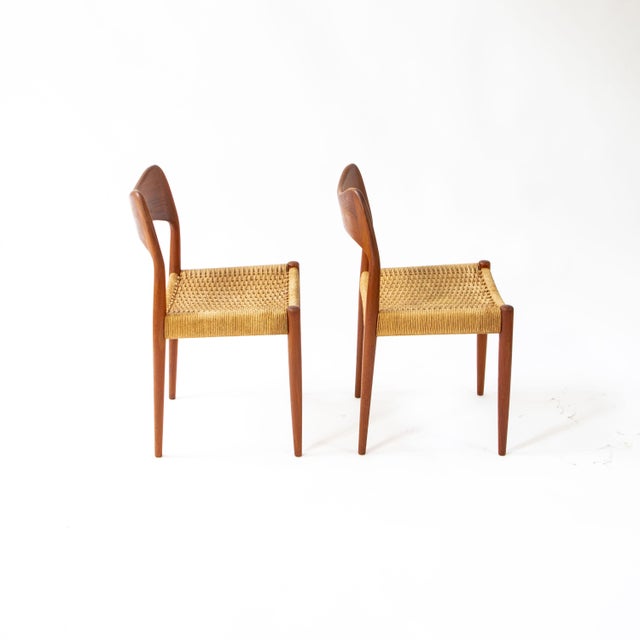 Teak Chairs by Arne Hovmand Olsen for Mogens Kold, 1950s, Set of 2 For Sale - Image 9 of 18