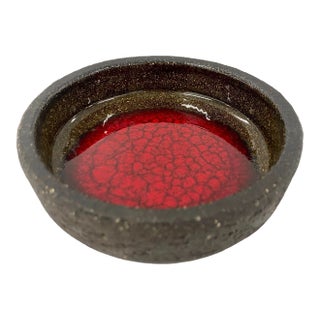 Danish Modern Løvemose Ceramic and Enamel Dish For Sale