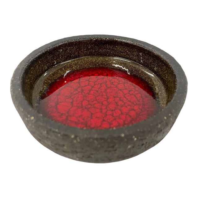 Danish Modern Løvemose Ceramic and Enamel Dish For Sale