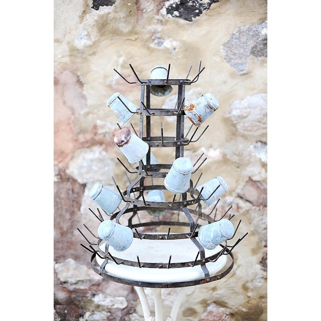 Early 20th Century Large French Bottle Drying Rack For Sale - Image 6 of 6